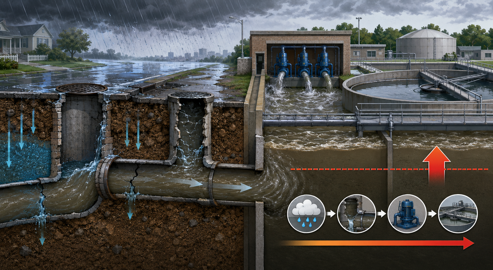 How Does I&I Affect a Wastewater Treatment Plant?