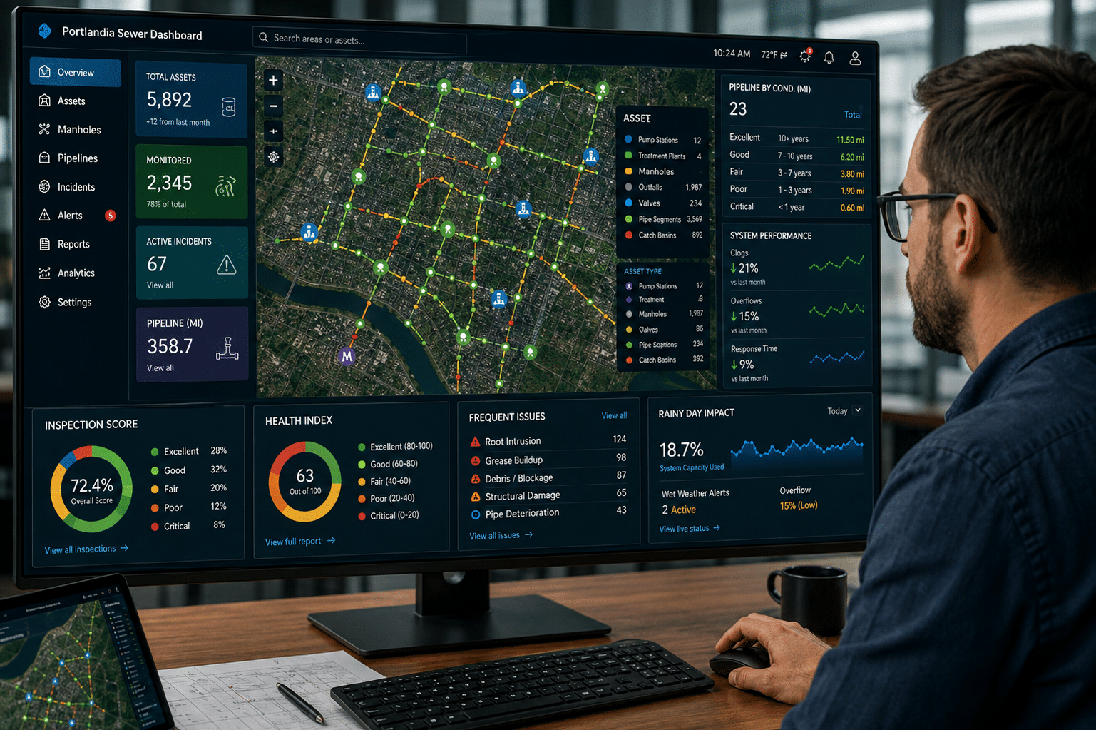 What Is a GIS Dashboard for Wastewater Systems?